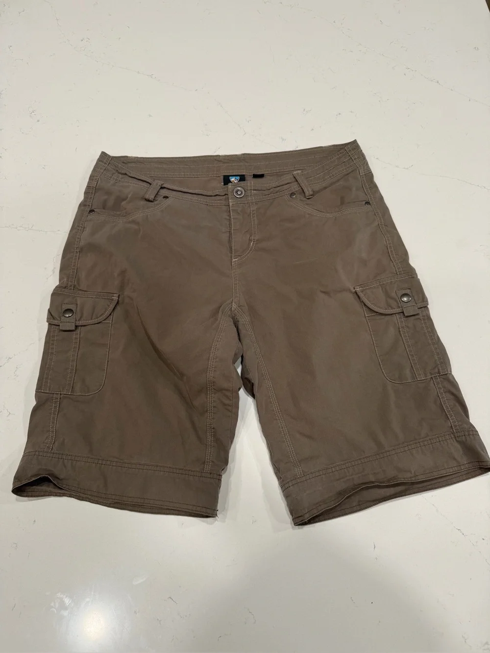 Kuhl Women's Brown Splash Cargo Shorts - 14